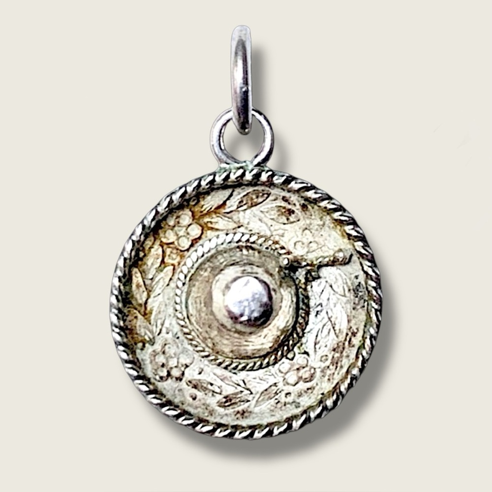 925 Sterling Silver Pendant Cowboy Hat